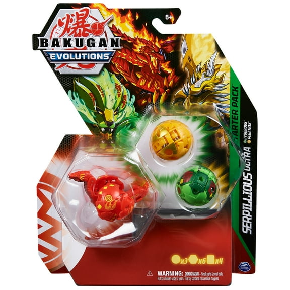 Bakugan Evolutions Starter Pack 3-Pack, Serpillious Ultra