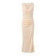 thumbnail image 5 of Gibobby Vestidos largos de fiesta Vestido elegante con cinturón de noche y hombros descubiertos para mujer, vestido de fiesta festivo con detalle de abertura atada(Beige,M), 5 of 5