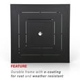 thumbnail image 4 of Sophia & William 3 Pieces Patio Outdoor Swivel Bar Bistro Set Rattan Wicker Height Chair & Square Metal Table Furniture Set, 4 of 5