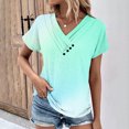 thumbnail image 2 of gbyLJF Summer Blouses for Women 2024 Ladies Summer Tops Cute Tshirts Shirts for Women Smocked Tops Women Multicolor L, 2 of 4