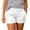 White, variant on BLVB Womens Shorts Casual Summer High Rise Shorts Pockets Folded Hem Dressy Chino Shorts Pants Trousers