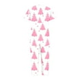thumbnail image 5 of asdoklhq Winter Pajamas for Women Christmas Women V-neck Short Sleeved Pajamas and Pants Set Casual Pajamas with Pockets Pink XL, 5 of 5