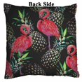 thumbnail image 2 of PKQWTM Pink flamingos exotic birds pineapples tropical Reversible Mermaid Cushion Cover Home Decor Sequin Pillow Case Size 20x20 inches, 2 of 2