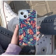 thumbnail image 5 of Indigo Shrub Flower Case for iPhone 14 Plus,Aesthetic Colourful Floral Plant Case for Men Women,Unique Soft TPU Bumper Case Cover, 5 of 5
