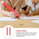 thumbnail image 2 of 2pcs 35cm Wooden Pencil Large Drawing Writing Painting Mark Pencil Stationery Props (Red), 2 of 3