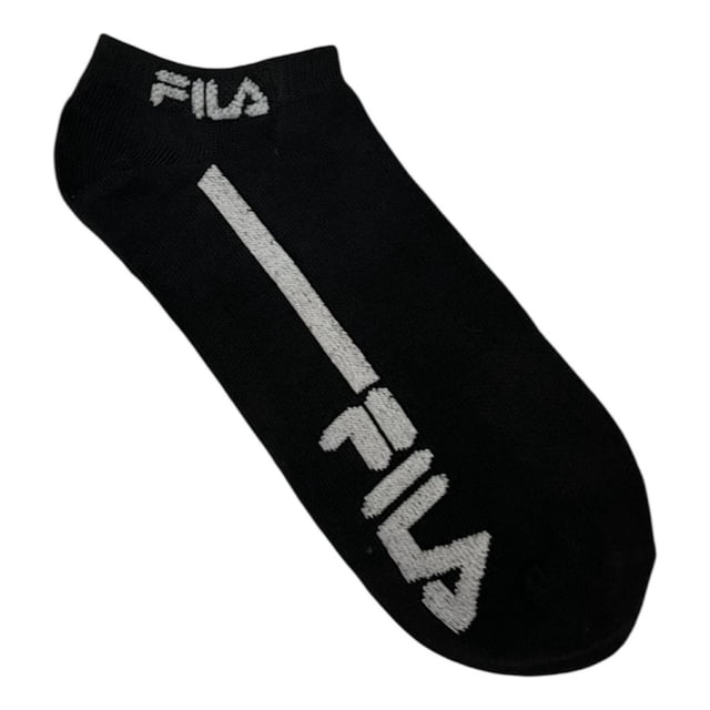 Calcetines Fila No Show Negro Cortas 3 Pack Negro Único