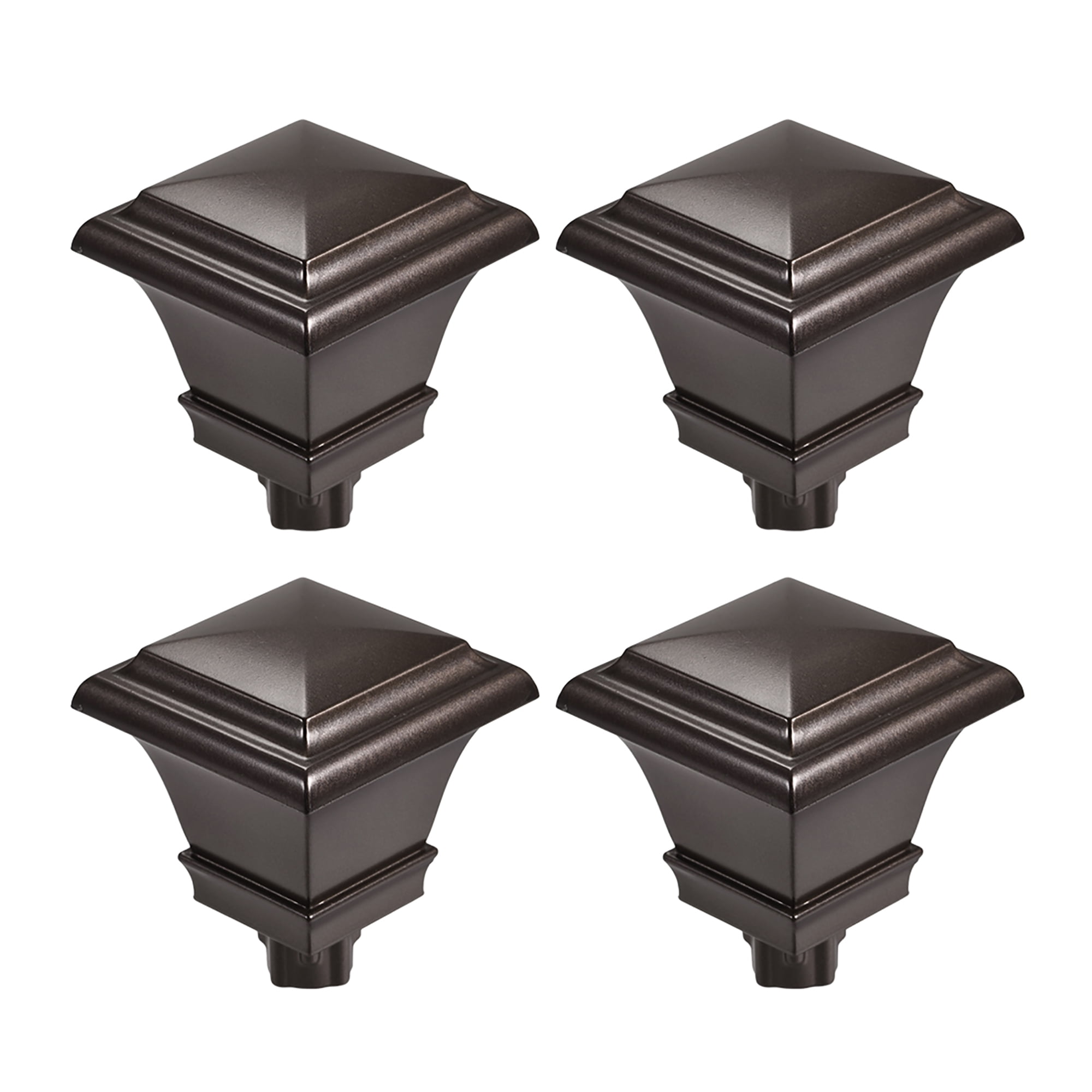 Curtain Rod Finials Plastic End, Fit For 21mm Hole Diameter (Max.) Rod