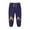 Blue, variant on CQONEPT Girls Print Pants Lounge Loose Fit Jogger Pant Warm Athletic Elastic Waist Pant with Pockets Black 2-3Years
