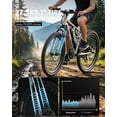 thumbnail image 3 of Qlife Racer 27.5" Electric Bicycle for Adults, Full Suspension 21-Speed Mountain Ebike with 500W Brushless Motor, 48V 10.4AH Removable Battery Max 28mph,Gray, 3 of 6