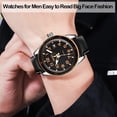 thumbnail image 2 of Men Watches  Sports Large Big Face Luxury Waterproof Luminous Fashion Dress Casual Analog Quartz Chronograph Father Gifts Wrist Watch, 2 of 13