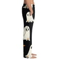 thumbnail image 5 of WTOBBY Men's Halloween Print Drawstring Casual Pajama Pants for Lounge Wear, Comfortable Sleepwear with Elastic Waist, Spooky Design Ideal for Home and Relaxation,Black L, 5 of 7