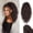 Dark Brown, variant on Brown Ponytail Extension 18" Curly Wavy Pony Tail Claw Multi Layered Clip on Ponytail Extension Fluffy Natural Looking Synthetic Hair Piece for Women