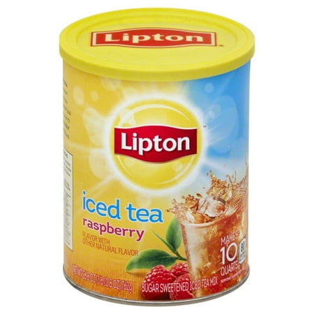 (12 Boxes) Lipton Raspberry Iced Tea Mix 10 qt (Best Raspberry Leaf Tea)