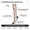 thumbnail image 2 of Pofeuu Red Mushroom Print Compression Socks for Women & Men Circulation - Best Support for Nurses,Running,Athletic,Sports, 2 of 7