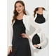 thumbnail image 2 of Bolero Cárdigan Allegra K Sheer Mesh Shrug para Mujer Blanco S con Volantes, 2 of 4