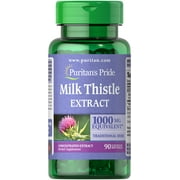 Puritan's Pride Milk Thistle Herbal Supplements, 90 Count