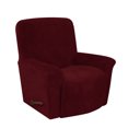 thumbnail image 1 of Funda elástica para sillón reclinable con todo incluido de terciopelo de zorro plateado, funda para silla mecedora sencilla, funda para sofá de tela gruesa de color sólido, 1 of 4