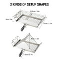 thumbnail image 3 of Folding Camp Stove Toaster Stainless Steel Bread Toaster Rack for Camping Backpacking Picnic, 3 of 7