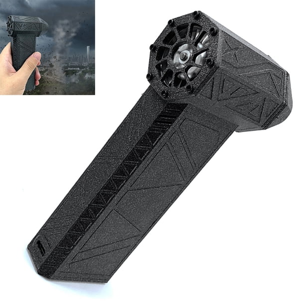 Ventilador Turbo Alta Velocidad 110000 RPM Ventilador Violento Pistola Polvo Jet Fan Herramienta Limpieza Turbo Fan Sin Escobillas (luz Azul Oscuro) (paquete Una Bolsa)