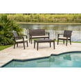 thumbnail image 3 of Rainbow Outdoor Alaska 4 Piece Seating Set with Cushions, Brown, 3 of 5