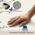 thumbnail image 6 of ODIKA 6'x9' Washable Area Rug Non-Slip, Easy Care, Rich Navy White Chinoiserie Medallion Floral Birds and Vines Vintage Scroll Design for Family Room, Living Mater Bedroom, 6 of 7
