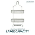 thumbnail image 6 of Moorefield 3-Tier Hanging Shower Caddy with Suction Cups, Non-Slip Neck, Bathroom Organizer, Matte Satin, 6 of 9