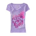 thumbnail image 1 of Camiseta adornada Aeropostale Heat Wave para mujer morado pequeña, 1 of 1