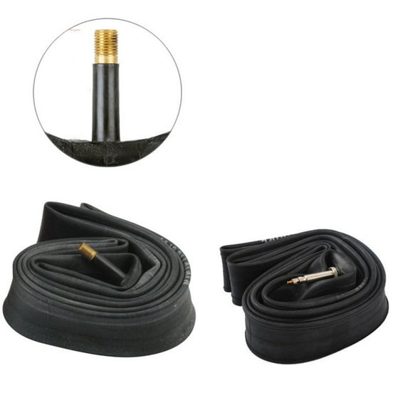 Worgeous Bike Inner Tube Cycling Tire Butyl Rubber 2Pcs 26x1.5in Black