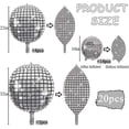 thumbnail image 3 of Globos de discoteca ShuxiuWang 4D surtidos 32.0 in 22.0 in 10.0 in plateados, 3 of 5