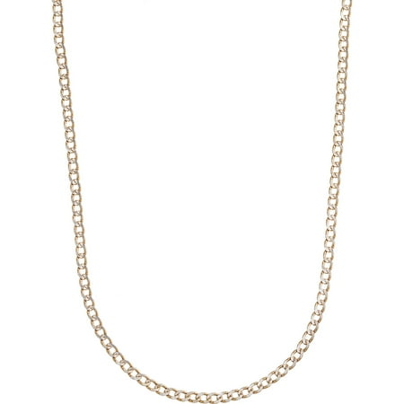 Pori Jewelers 14K Yellow Gold 2.25mm Hollow Cuban Link Chain necklace