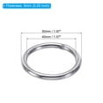 thumbnail image 2 of Unique Bargains 40mm Metal O Rings, 10 Pack 304 Stainless Steel Round Rings for Hardware Bags, 2 of 7