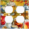 thumbnail image 3 of Metal Light Switch Plate Cover Cafe Breakfast Drinks COF014, 3 of 13
