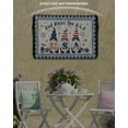 thumbnail image 3 of 4th of July Gnomes Outdoor TV Cover 40 to 43 Inch Weatherproof, Independence Day USA Flag Blue Plaid 600D Oxford TV Covers with Waterproof Zipper, Outside Flat TV Screen Protector 40"Wx25"Hx4.5"D, 3 of 7