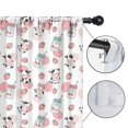 thumbnail image 4 of Blackout Kids Curtains,White Cow Milk Strawberry Pattern Childrens Insulated Curtains Set Of 2,Bedroom Essentials,Toddler Room Decor 42x63in(106x160cm), 4 of 5