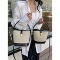 thumbnail image 5 of Women's Small Bucket Bag, Simple and Trendy Shoulder Handbag, Designer Handbag, 5 of 5