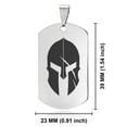 thumbnail image 2 of Stainless Steel Gladiator Warrior Champion Dog Tag Keychain Circle Ring, 2 of 2