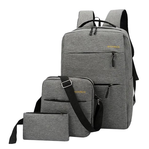 Mochila impermeable capacidad para niños con interfaz de carga USB Gris Sunnimix