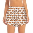 thumbnail image 4 of Lsque Cute Heart Fox Cartoon Printed Women's Running Shorts with Liner Pockets,Elastic Quick Dry Workout Athletic Gym Yoga Shorts,Womens High Waist Shorts-X-Large, 4 of 9