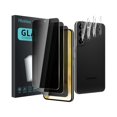 thumbnail image 1 of ccwmincc 3 Pack Privacy Screen Protector for Samsung Galaxy S22 5G With 3 Pack Camera Lens Protector, Anti Spy Tempered Glass, 9H Hardness, Black Protector Anti Spy, Anti-Scratch, Bubble Free, 1 of 1