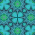 thumbnail image 1 of Ahgly Company Indoor Square Patterned Dark Cyan Green Area Rugs, 5' Square, 1 of 6