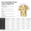thumbnail image 5 of Pofeuu European-style Pattern Sunflower A Print Hawaiian Shirt for Men Sleeves Casual Button Down Summer Beach Dress Shirts T-Shirts,X-Large, 5 of 7