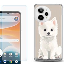 Phone Case for Cricket Icon Pro 2026, with Screen Protector, by OneToughShield - Husky Joy