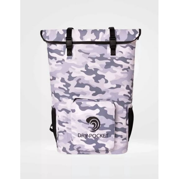 Dry Pocket Magnaguard Auto-Sealing Waterproof Backpack Cooler, Snow Camo - 1144