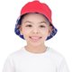 thumbnail image 3 of Addie & Tate Sombrero de pescador reversible rojo unisex para niños de 3 a 6 años Addie y Tate Sombrero de copa, 3 of 6