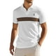 thumbnail image 1 of Blusa y camisa de manga corta con cuello vuelto para hombre, de verano, de color liso, con solapa, informal, de manga corta, 1 of 6