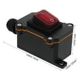 thumbnail image 2 of FRCOLOR Inline Cord Toggle Switch On Off Toggle Switch Outdoor Heavy Duty Rocker Button, 2 of 8