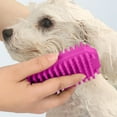 thumbnail image 5 of CxhicLuv Pet Rubber Shampoo Brush for Dogs and Cats, Silicone Massaging Brush for Small & Large Pets, Ergonomic Dog Bath Brush, Gentle Shampooing & Shedding Brush for Pet Grooming, Black/Green/Red, 5 of 6