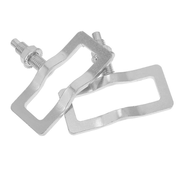 HOMEMAXS  2 Pcs Truck Exhaust Repair Manifold Screw Clamp Stud Kit Supplies Silver