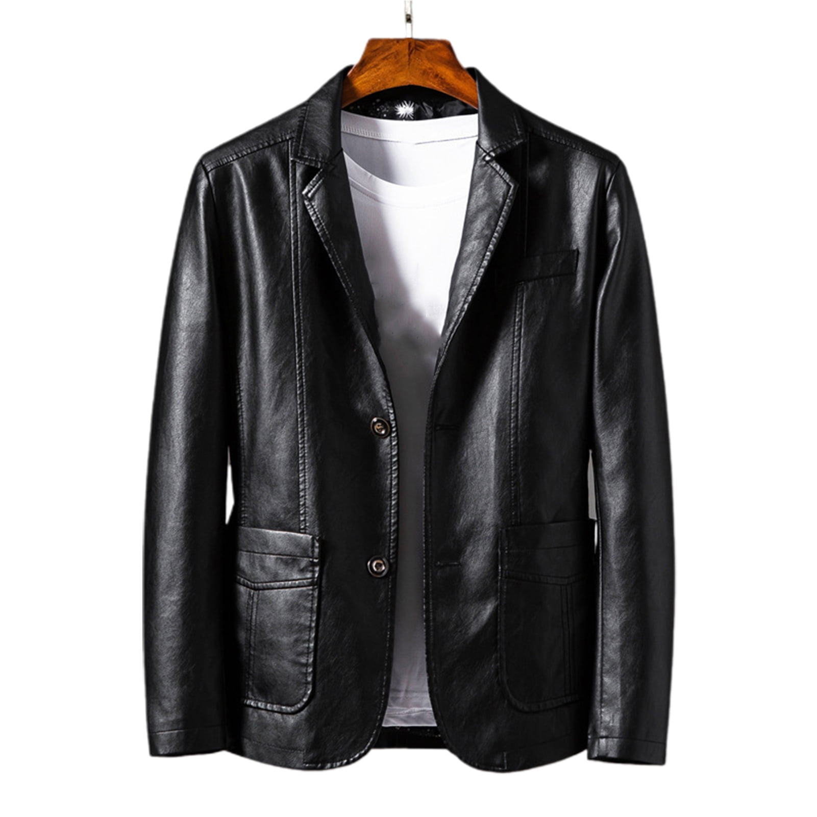 Sheng Xi Women Solid Colored Stand Up Collar Pu Leather Coat Jacket Sheng Xi Women Solid Colored Stand Up Collar Pu Leather Coat Jacket