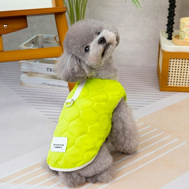 Ropa para Mascotas Ropa para Perros de Otoño e Invierno Ropa para Gatos de Peluche Ropa para Mascotas Abrigo de Algodón para Mascotas de Invierno Amarillo